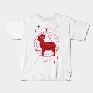 Zodiac, Aries, Astrology, Star sign, Stars Kids T-Shirt